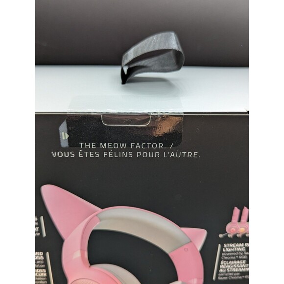 Razer Kraken Kitty V2 Pink Quartz Edition USB Gaming Headset RGB Kitty Ears New - Picture 6 of 6